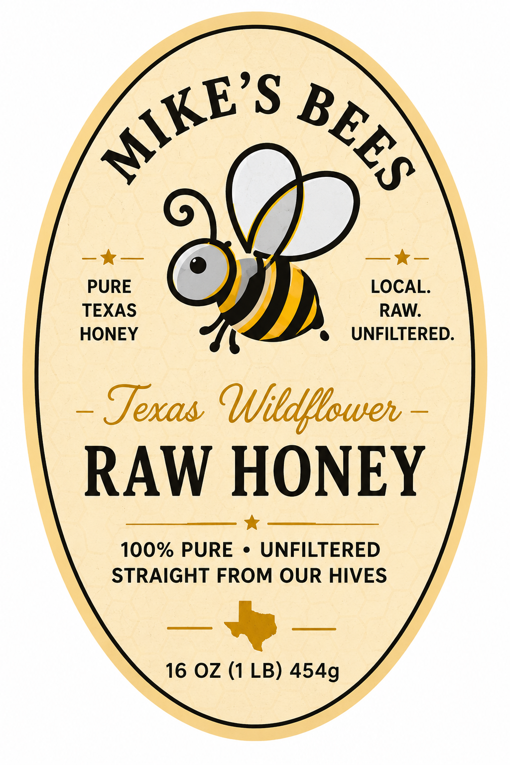 Texas Wildflower Raw Honey — 16 oz