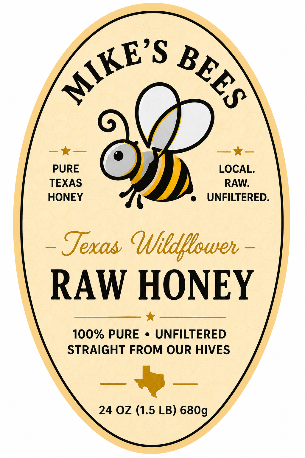 Texas Wildflower Raw Honey — 24 oz